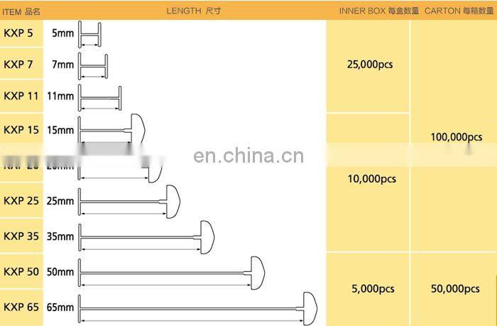 Textile Tag Pins Tag Fasteners Loop Pin 50cm