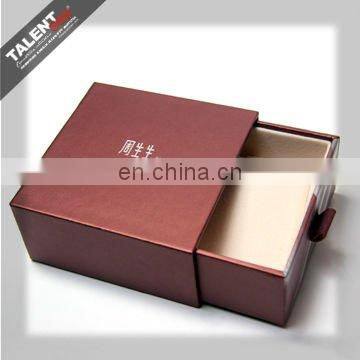 custom high class private design brand jewelry printed paper box