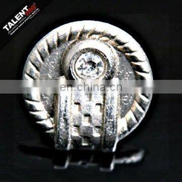 custom private brand name logo Clothes Metal Alloy Button For Jeans