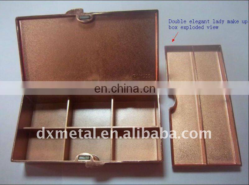 double elegant lady make up box