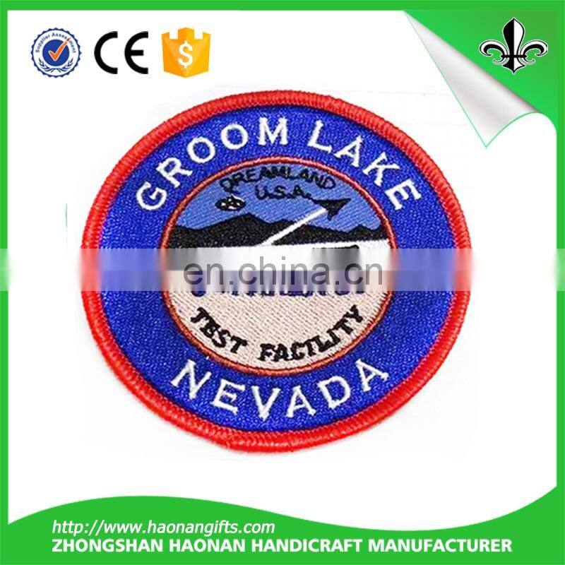 wholesale custom high quality cheap embroidery badge