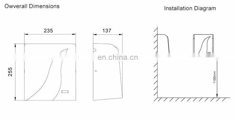 Alibaba Hot Selling Durable Automatic Electric Hand Dryer