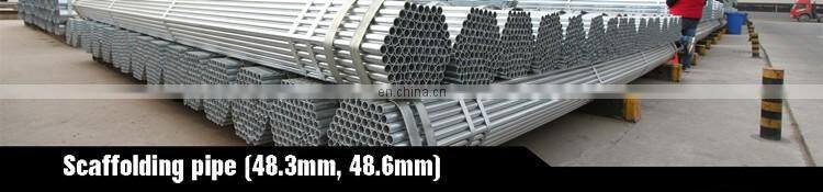 JIS G3444 SS400 thickness 1.8mm structural hollow section galvanized scaffolding pipe