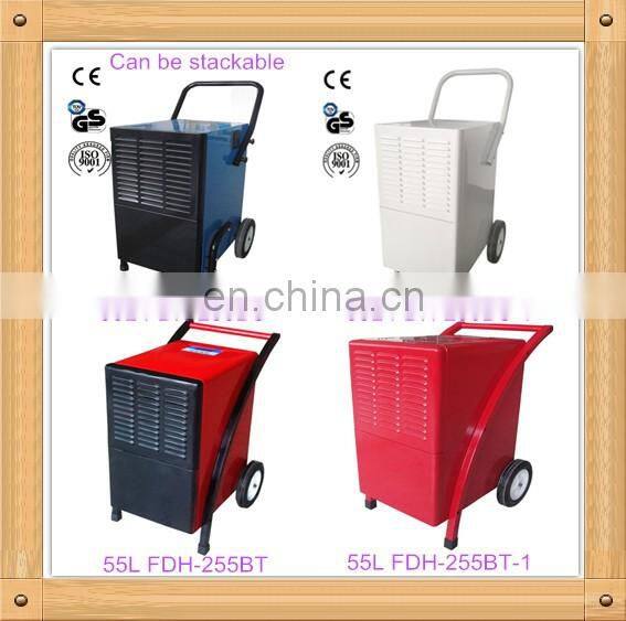 Industrial Dehumidifier Brand Compressor LED Display Handpush Dehumidifiers 55L with CE/ROHS/GS by TUV approved.