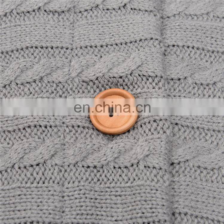 Newborn Infant Thick Knitted Woolen Baby Warm Sleeping Bag Stroller Sleep Sack