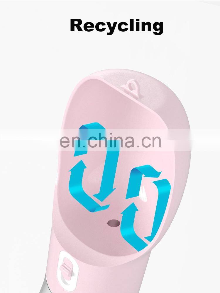 Wholesale Factory Manufacturer Custom Logo Plastic Travel Drink Feeder Portable Food Pet Dog Water Bottle