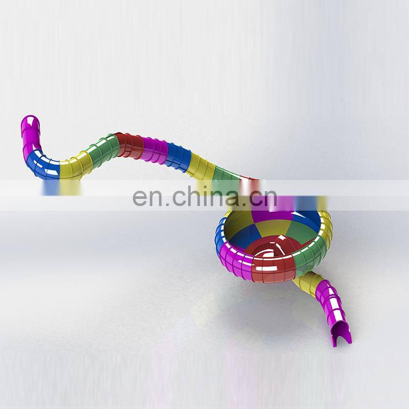 Huge Outdoor Water Slide Fiberglass Bowl Slide For Summer Entertainment