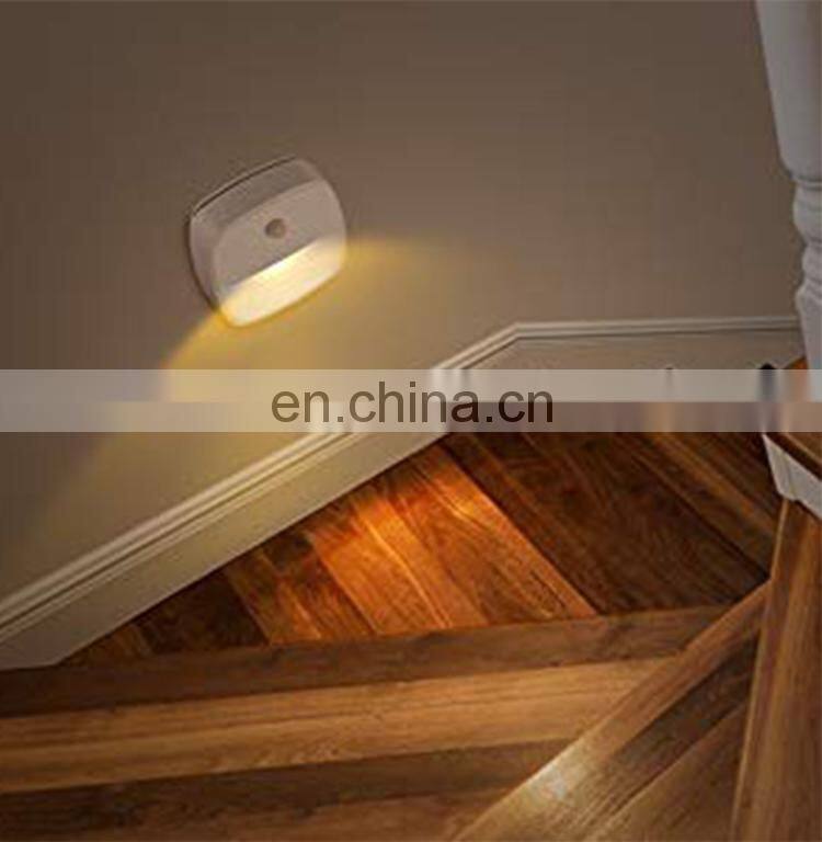 Motion sensor light, cordless battery powered LED night light, stair magnet wall light