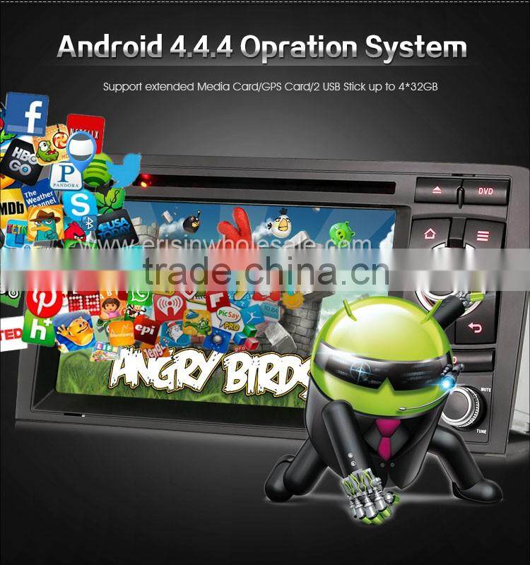 Erisin ES2027A 7" HD Quad Core Capacitive Android 4.4.4 Auto Radio GPS Car DVD for A3 S3 RS3 RNSE-PU