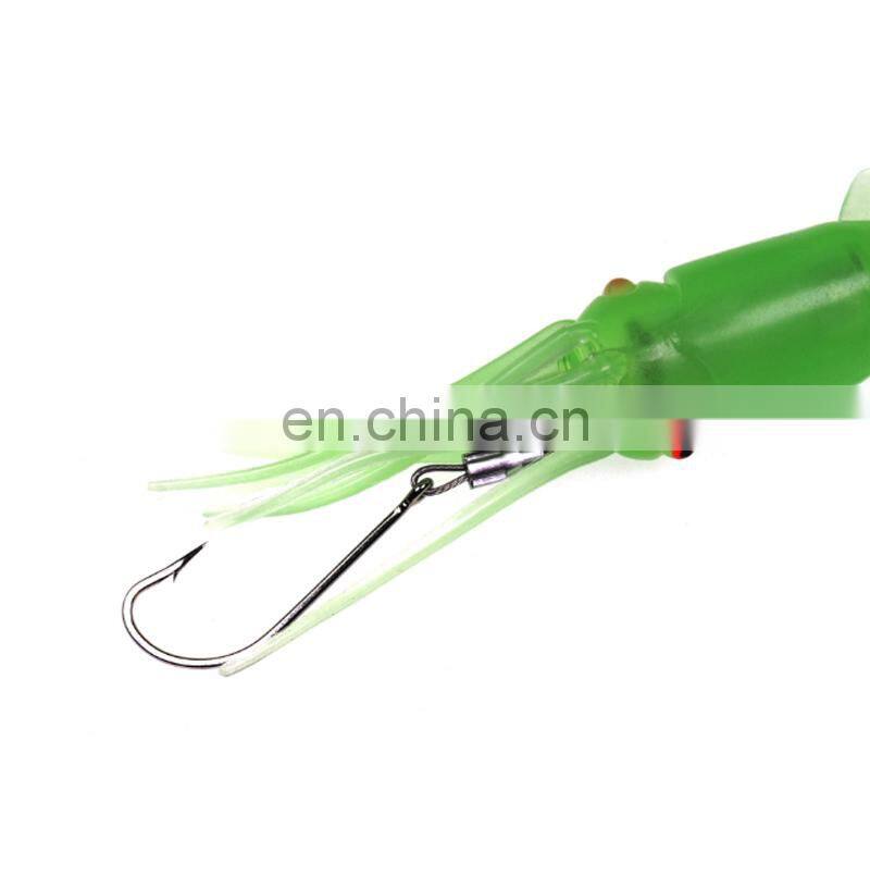 12cm 12g Trolling Sea Fish Lures Luminous Octopus artificial bait for fishing LED Light Electronic squid bait