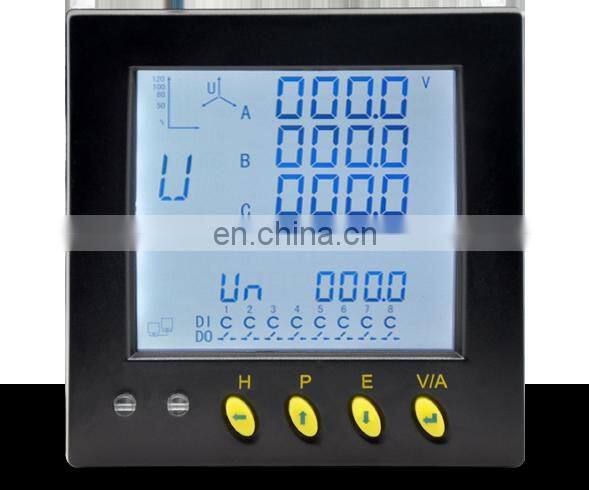 Three Phase Amp Meter and Voltmeter RS485 Modbus Digital Multifunction Meter