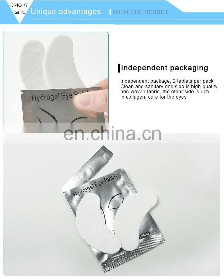 Hydrogel Patch Eyelash Lint Free Eyepatches Gel Lash Eye Pad Eyepads For Eyelash Extensions