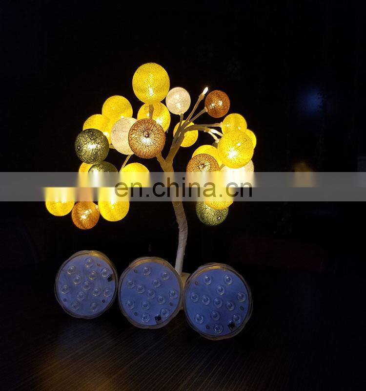 RGB Pond Light for Wedding Party Pool Multi Color Battery Powered Vase Based Floral Lamp Submersible LED Lights Waterproof