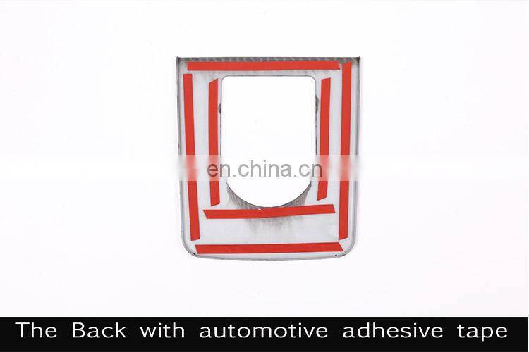 Carbon Fiber Style ABS Auto Interior Control Gear Panel Cover Trim Sticker For Jaguar XE F-Pace Car Accessories