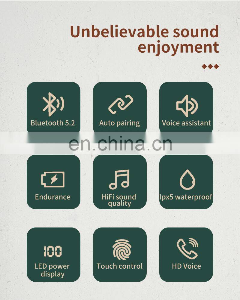 2020 V5.2 amazon hot private mode J5 tws earphones super bass earbuds wireless Gaming Headset Ear bud Headphone