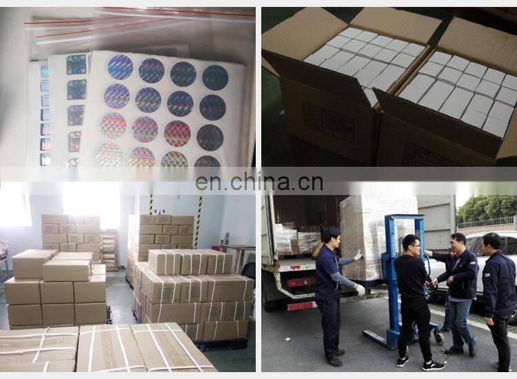 Shiny Personalized Customized Round Brand Protection Hologram Stickers
