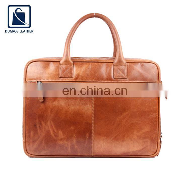 Premium Quality Wholesale Fashion Genuine Leather Laptop Bag