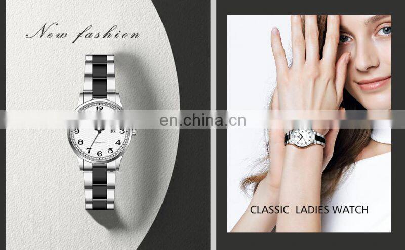SHENGKE Brand Your Label Watch Hot Sale Women Clock Luxury Green Dial Diamond Watches For Ladies