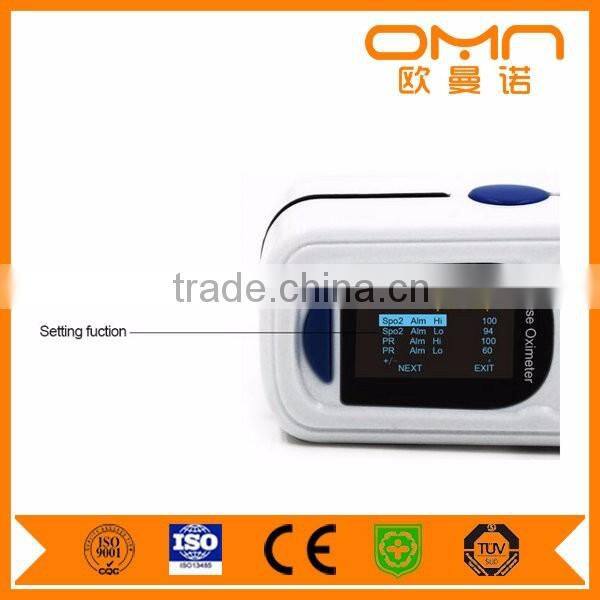 Fingertip Alarm Pulse Rate Oximeter Oxymeter Oximetry Spo2 OLED Blood Oxygen Saturation PR Meter with Wave Form