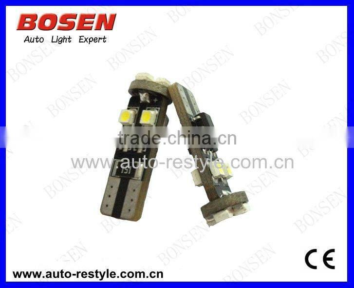 Canbus Auto LED Bulb, T10-8SMD IC Drive, No Errors/Warnings in Car