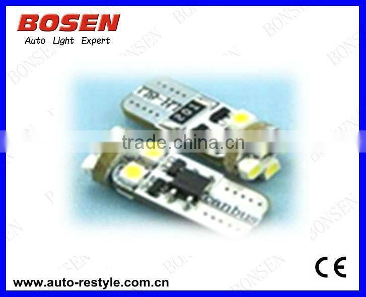 2013 non-polarity Canbus LED lamps T10-2SMD-5050-CB