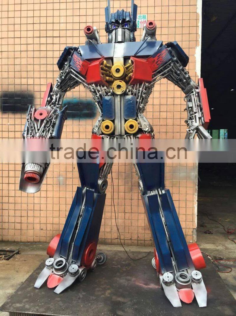 large metal sculptures 2.5 meters high Optimus prime large modern sculpture