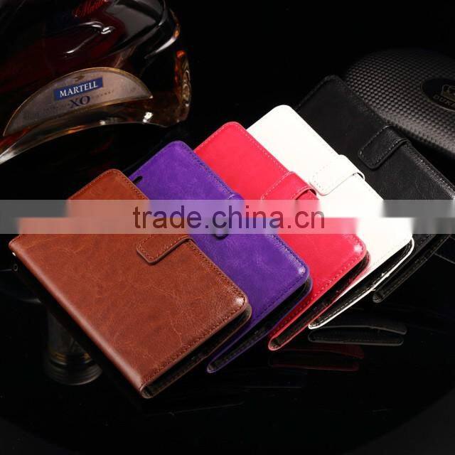 leather wallet cover 5.5 inch for Asus ZenFone2 Laser ZE550KL case leather magnetic cover case wallet stand