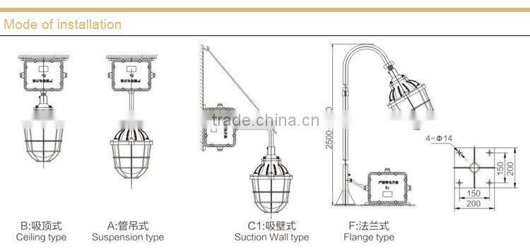 BAD51-200X Flameproof Explosion proof Light