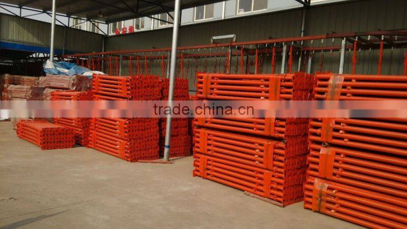 galvanized and color painted ladders and scaffoldings for formwork