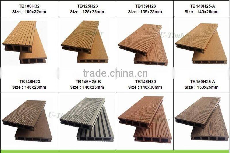 Vivid and great in style WPC composite decking outdoor floor