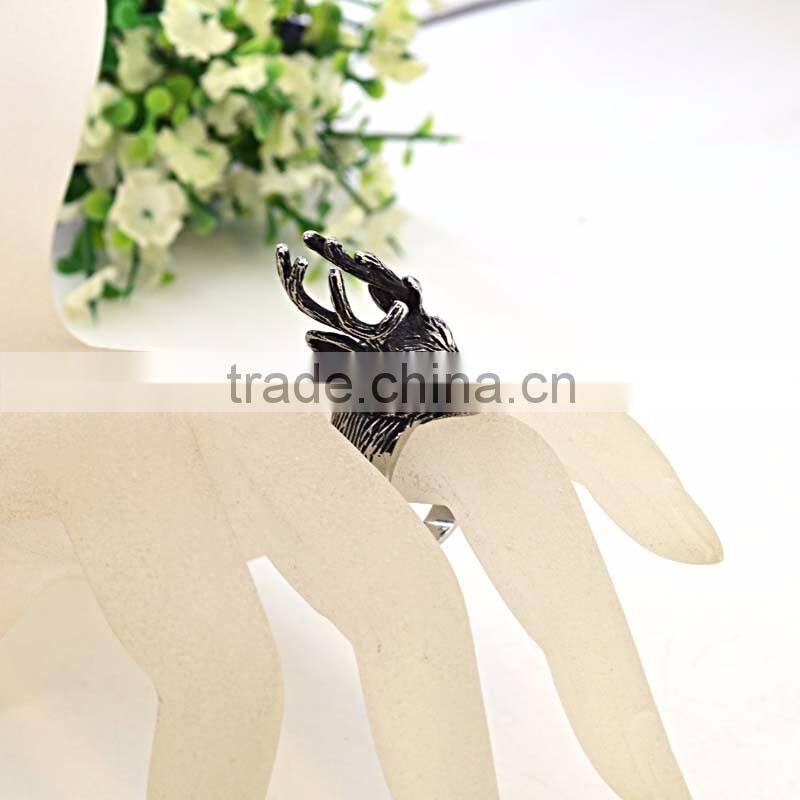 fashion jewelry rings for woman and men animal shape biker men's ring