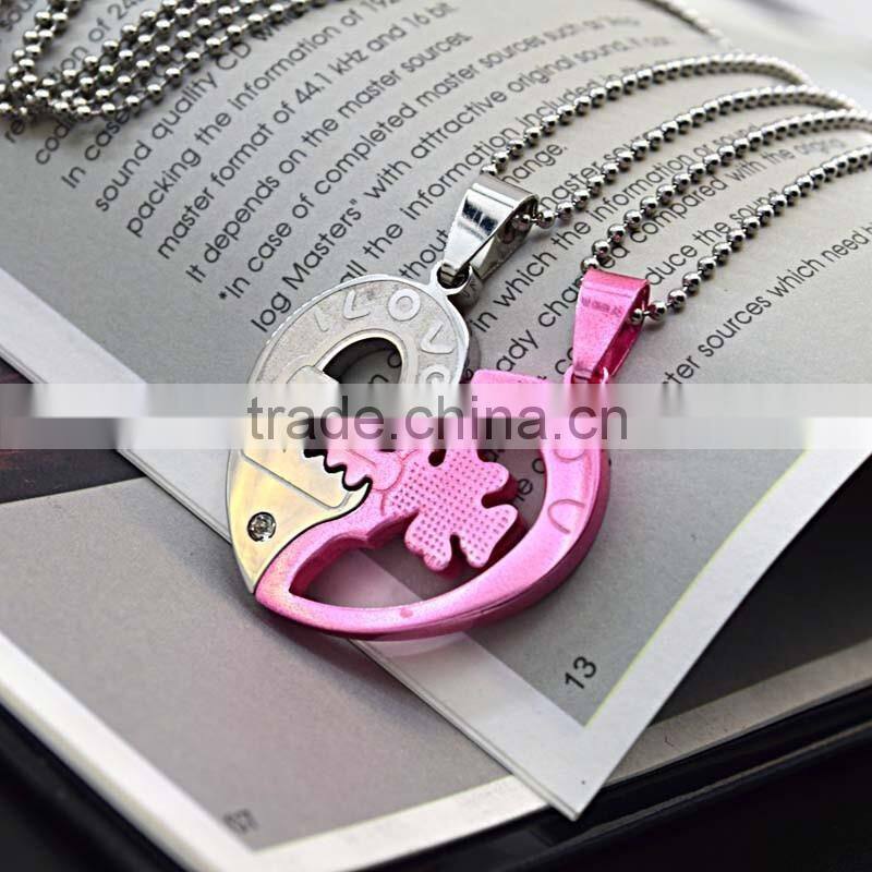Mothers Day Wholesale Gifts Crystal Heart Silver Pendant For Friends