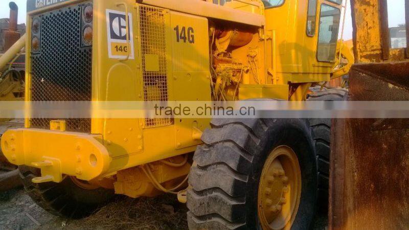 used good condition motor grader cater 14G in shanghai