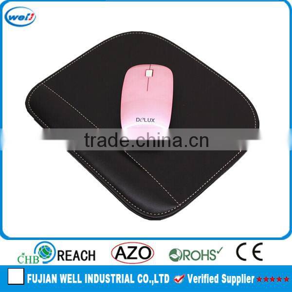 Affordable pu leather cooperate gifts mouse mat wholesale
