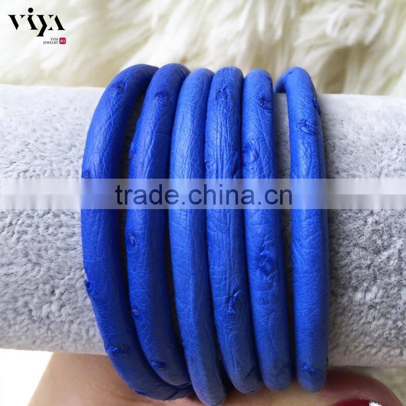 New Arival 100% Genuine Ostrich Leather Cord European Standard High Quality Leather for Bracelet