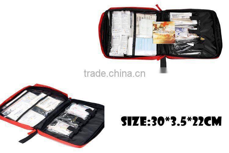 Standard first aid kit content for car