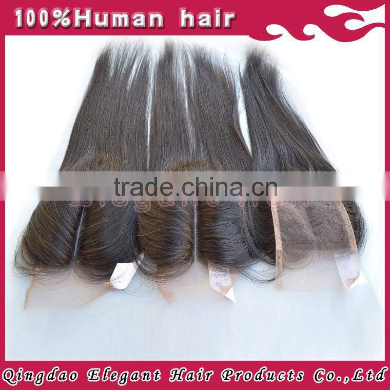 Qingdao elegant hair drop shipping natural color invisible part lace closure peruvian hair