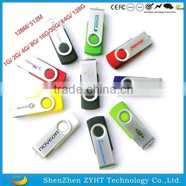 wholesale bulk promotional low price swivelling usb memory stick swivel usb pendrive with high speed