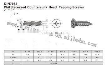Truss Torx Drive Head Self tapping Screws