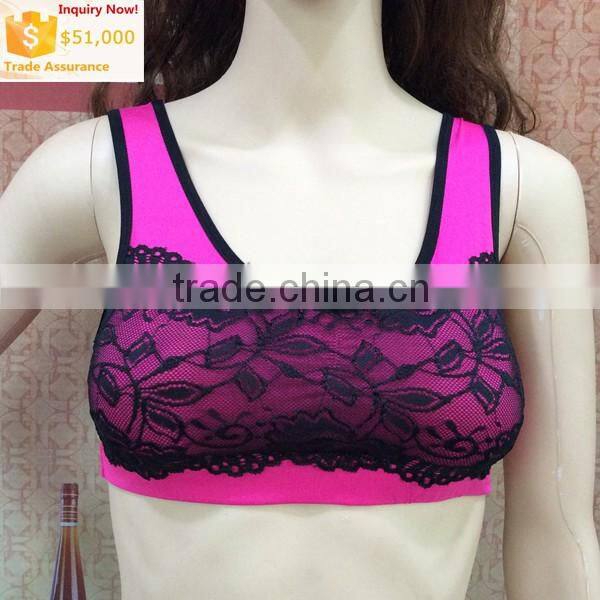 New arrival fashion stretch breathable cheap wholesale sport bra sexy