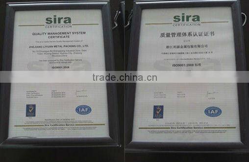 Oval tin perfume box