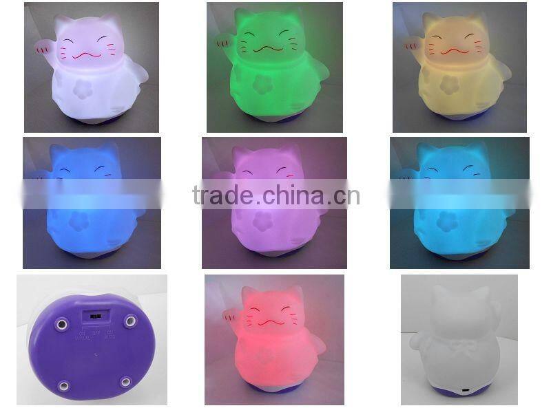 The Owl Portable Night-Light with Rainbow Color Change