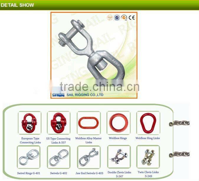 rigging hardware jaw end swivel