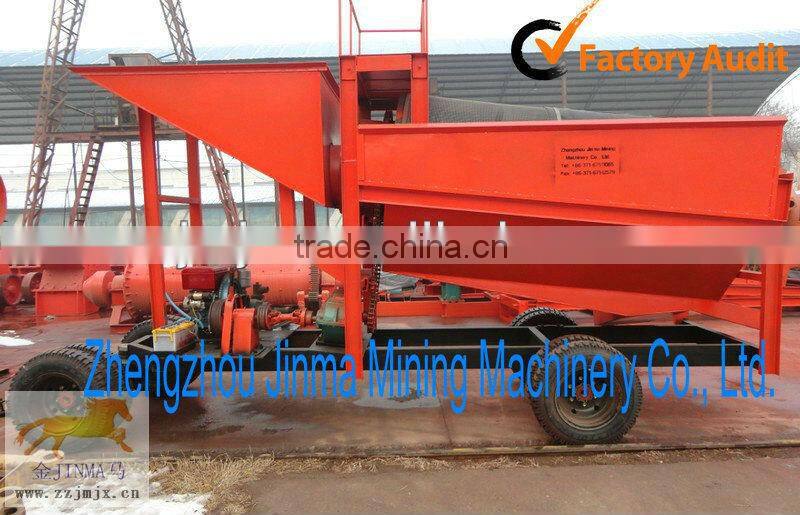 mobile gold mining trommel equipment