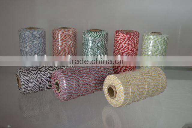 100% colored natural cotton baker twine , baker string
