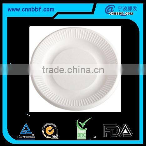 Round charger plate with three size in sugarcane bagasse paper pulp material