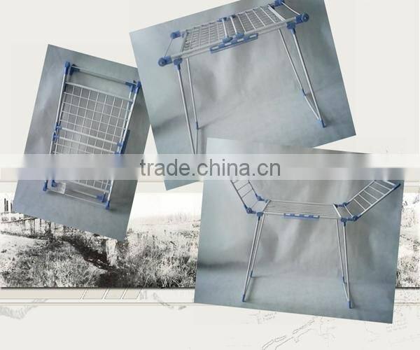Plastics Baby Clothes Folding Metal Clothes Drying Rack