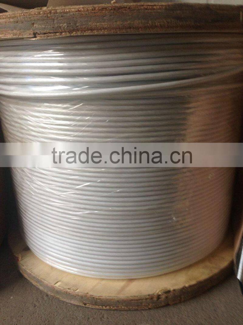 6X7+IWS 2.38mm/4.0mm PVC coating Steel Cable
