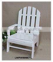 A Drawer White Antique Curved Wood Chairs