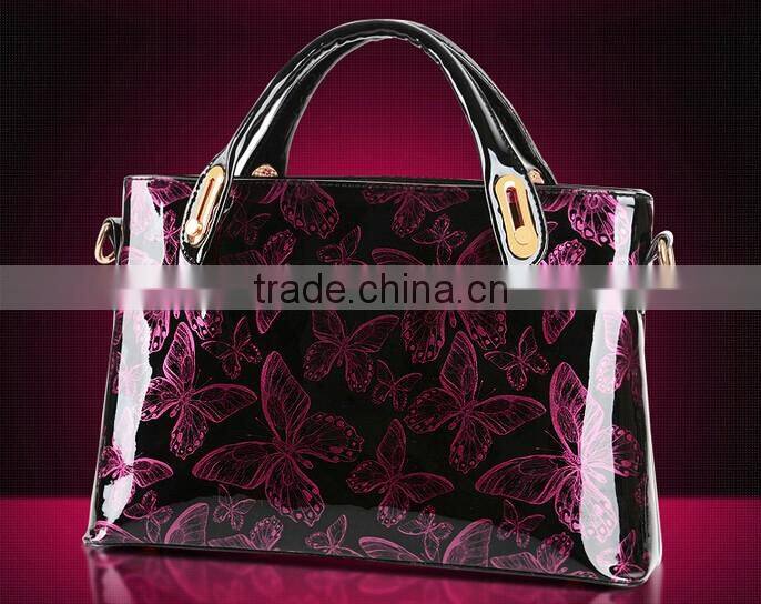 Fashion Lady Patent Leather shoulder bags handbag